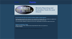 Desktop Screenshot of ministrymetrics.net