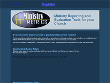 Tablet Screenshot of ministrymetrics.net